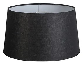 Vászon lámpaernyő fekete 35 cm