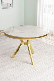 Mos - White Marble, Gold