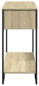 sonoma tölgy színű szerelt fa dohányzóasztal 100x35x74,5 cm