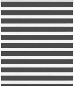 vidaXL zebrafüggönnyel fekete szövetszélesség 125,9 cm poliészter