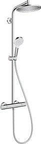 Hansgrohe Crometta S zuhanyrendszer termosztatikus csapteleppel króm 27268000