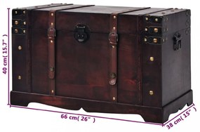 vintage fa kincsesláda 66 x 38 x 40 cm