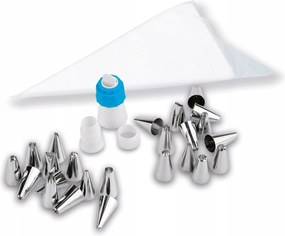 Nagy Cukrászati Készlet 50x Cukrász Hüvely 24 Db-os Dekorációs Végek