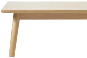 Natúr színű bővíthető étkezőasztal tölgyfa dekoros asztallappal 150x90 cm Barrali – Unique Furniture