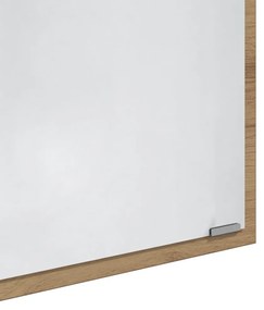 LED Fürdőszobai Tükör Művész Tölgy 40x8.5x37 cm Műgyanta fa