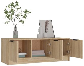 sonoma tölgy színű szerelt fa TV-szekrény 102 x 35 x 36,5 cm