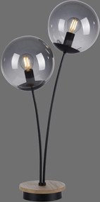 Paul Neuhaus modern asztali lámpa green widow fekete fa pln11390-79