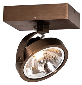 Design spotlámpa sötét bronz forgatható és dönthető - Go