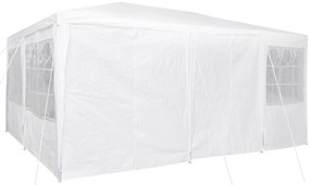 Parti Pavilon 10 Oldalfallal - Fehér 6x4 m PE
