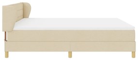 Boxspring Ágy Matracra Krém színben - 180x200 cm Textil