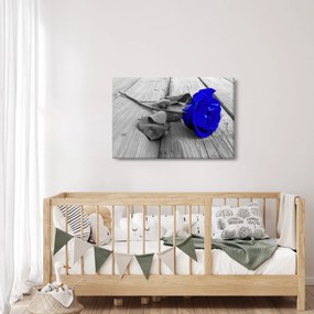 Kép - Kék rózsa (90x60 cm)