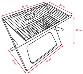 Avenberg TRUMPER Összecsukható mobil grill