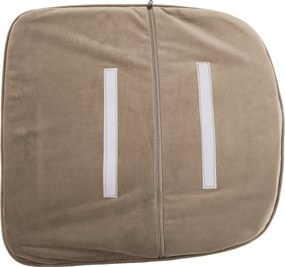 Dizájnos fotel, szürkésbarna Taupe Velvet anyag, ZIRKON