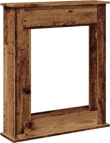 vidaXL antik fa színű szerelt fa kandallóburkolat 75 x 20 x 87,5 cm