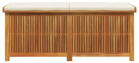 tömör akácfa kültéri párnatartó láda 150x50x60,5 cm