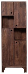 Sötétbarna mangófa szekrény 75x210x45 cm Staes – WOOOD