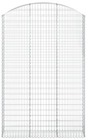 íves horganyzott vas gabion kosár 150x30x220/240 cm