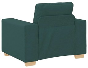 sötétzöld szövet kanapészék 60 cm