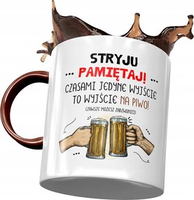 Bordó Bögre Bácsinak Születésnapra Ajándék Nyomtatott Fotóval