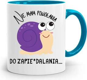 Kék Vicces Bögre Nincs Hivatásom fényképes nyomtatással