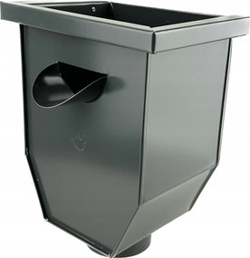 Ereszcsatorna mosogató kosár 100mm-es lefolyócsőhöz Galeco Ral 7015 grafit Acél