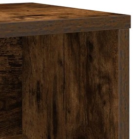 füstös tölgy színű szerelt fa könyvszekrény 60x24x101,5 cm