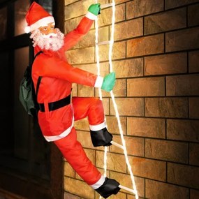 monzana® Mikulás létrán – 48 LED diódával