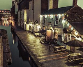 Poszter 50x40cm Gáz utca este Birminghamben, Assaf Frank