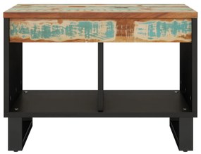 tömör újrahasznosított fa dohányzóasztal 55 x 50 x 40 cm