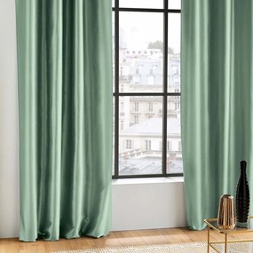 Zöld szatén függöny 140x240 cm Shana – douceur d'intérieur