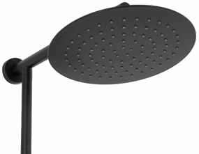 REA - Aldi zuhanygarnitúra csapteleppel 150mm, fekete, REA-P8800