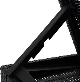 Fotel Ogrodowy ARIZONA Czarny Technorattan