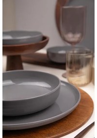 12 részes szürke/porcelán étkészlet