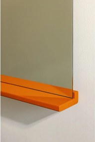 Fali tükör polccal tömörfa kerettel 50x75 cm Lun – noo.ma