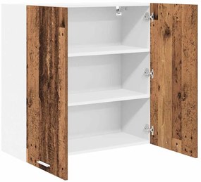 Függő szekrény polcokkal Riga Öreg fa 80 x 31 x 80 cm Faanyag