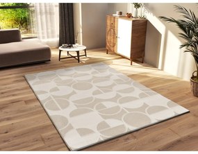 Krémszínű-elefántcsont színű szőnyeg 160x230 cm Flora – Universal