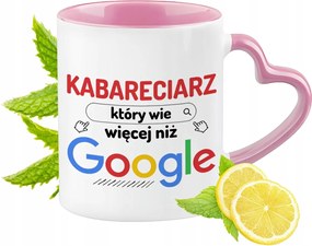 Kabaré bögre Rózsaszín, Szív alakú füllel Kávé Ajándék