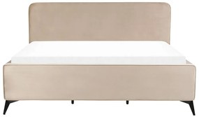 Franciaágy 180 cm Vardiel (szürkésbézs)  (ágyráccsal). 1076318