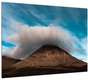 Kép - Felhő a csúcs felett (üvegen) (70x50 cm)