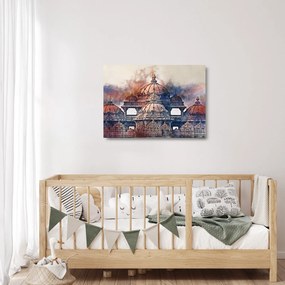 Kép - Akshardham, New Delhi, India (üvegen) (70x50 cm)