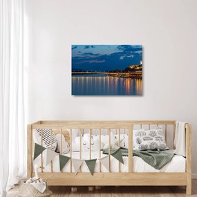 Pozsony képe várral (üvegen) (70x50 cm)