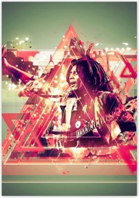 Poszterek 70x100 Bob Marley Reggae gitár