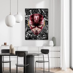 Gario Vászonkép Flash vörös szuperhos arc - Rubiant Méret: 40 x 60 cm
