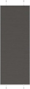 vidaXL pliszírozott redőny fekete 70x200 cm szövetszélesség 69,4 cm