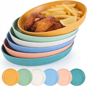 6 részes, elpusztíthatatlan étkészlet Alkalmas kempingezéshez