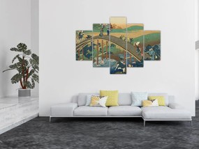 Kép - Katsushika Hokusai, Ariwara no Narihirafrom the series One Hundred, Poems Explained by the Nurse (Hyakunin isshu uba ga etoki), reprodukciók (150x105 cm)