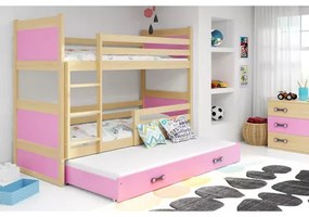 Gyerek emeletes ágy kihúzható ággyal RICO 160x80 cm
