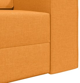 Faliszófa Ágy 2-az-1 Sötét Sárga 245x150x60.5 cm Szövet