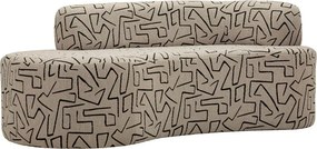 Bézs buklé kanapé 176 cm Nairobi – Mauro Ferretti