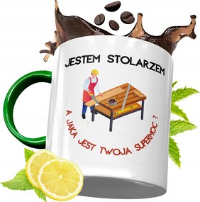 Zöld Bögre Asztalosnak Születésnapra Ajándék fényképes nyomtatással